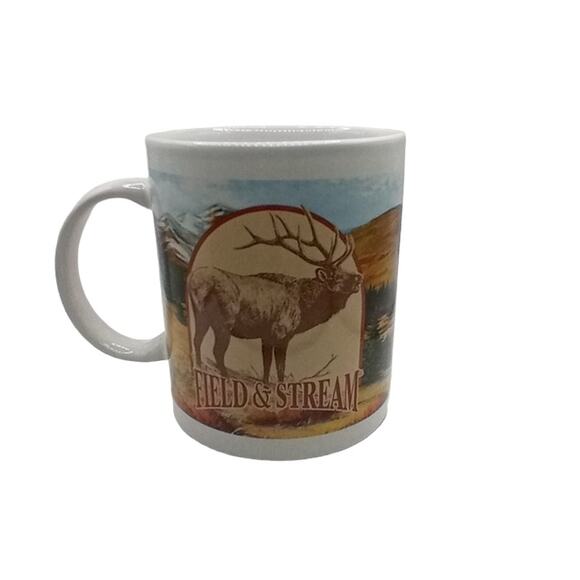 🦌Field & Stream Mug ☕ Rustic Lodge Gift for Outdoorsmen🐟 - Picture 11 of 13